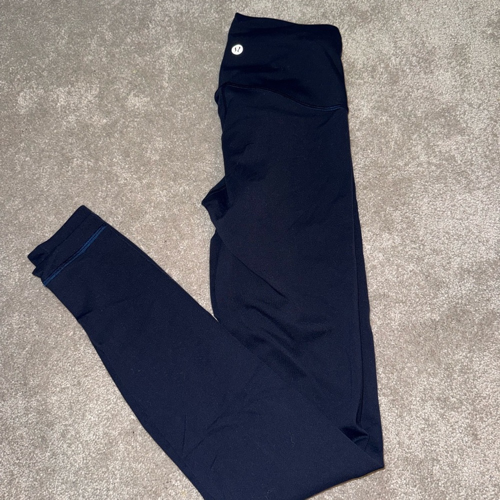 Lululemon Athletica Navy Wunder Under Leggings